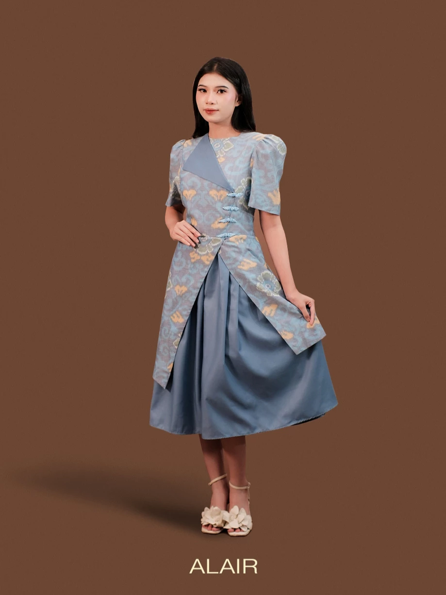 ALAIR | Arunika Dress Tenun Wanita - Blue