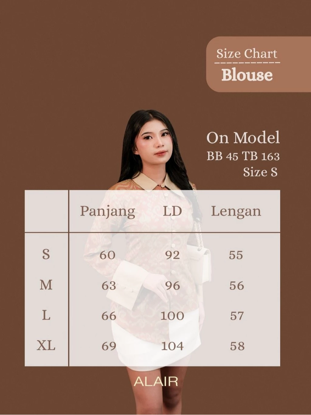 ALAIR | Lavanya Set Blouse & Pants Tenun Wanita - Terracota - Foto 5
