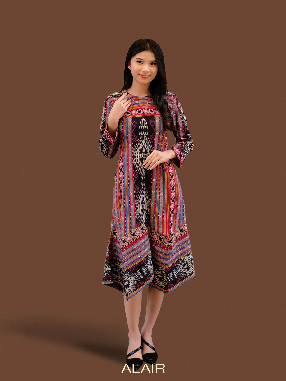 ALAIR | Renggani Dress Tenun Wanita - Merah