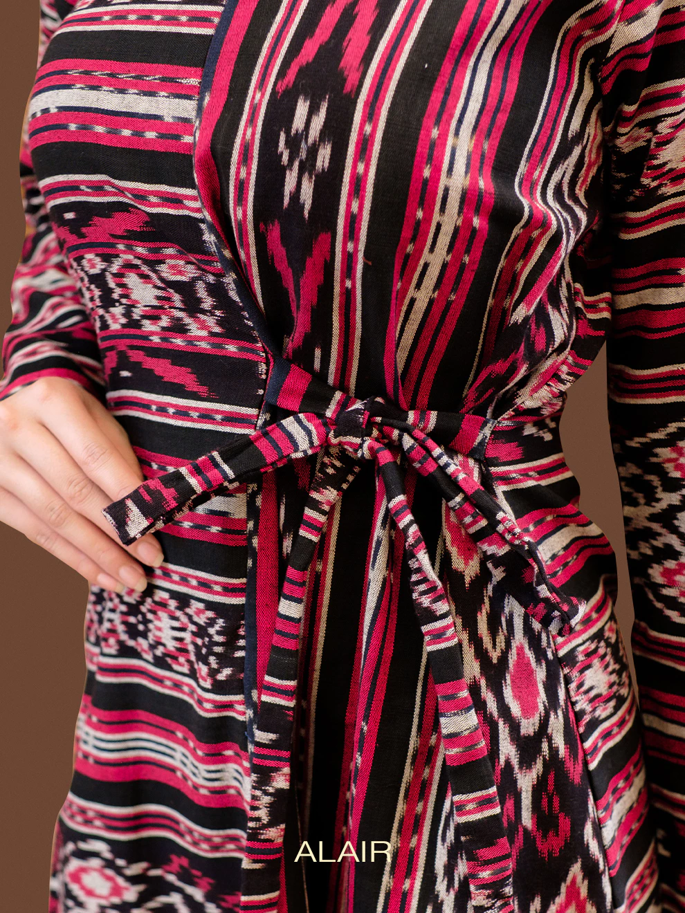ALAIR | Widuri Dress Tenun Wanita - Merah - Foto 3