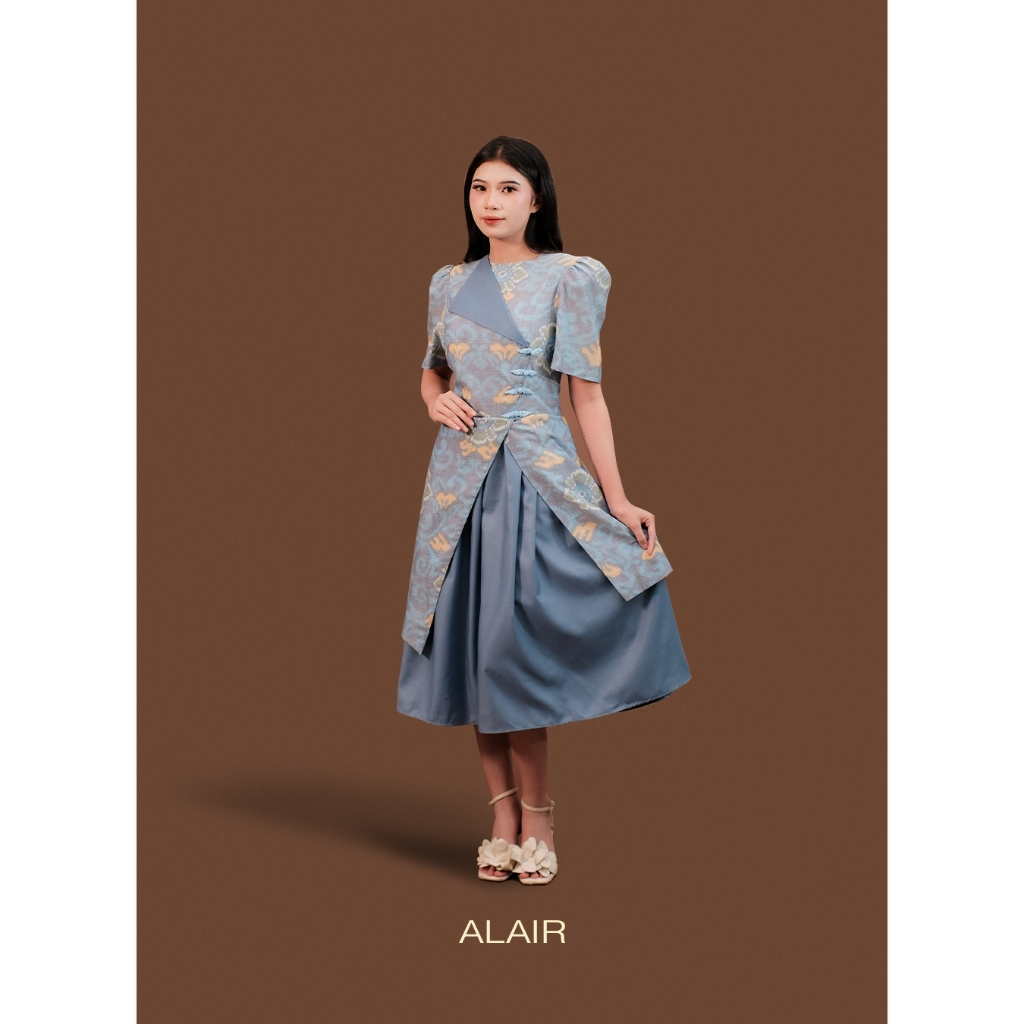 ALAIR | Arunika Dress Tenun Wanita - Blue