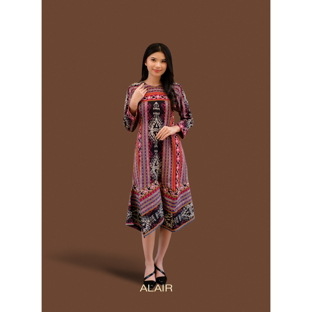 ALAIR | Renggani Dress Tenun Wanita - Merah