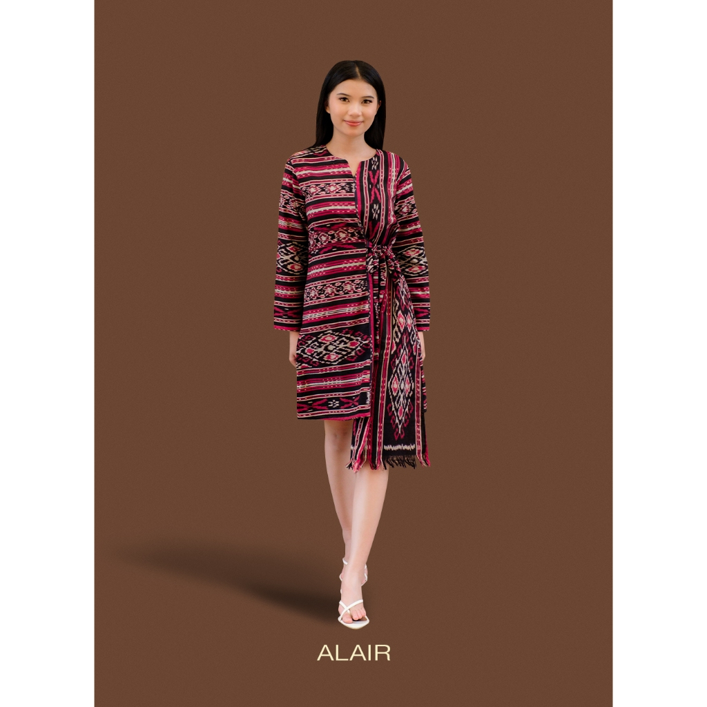ALAIR | Widuri Dress Tenun Wanita - Merah